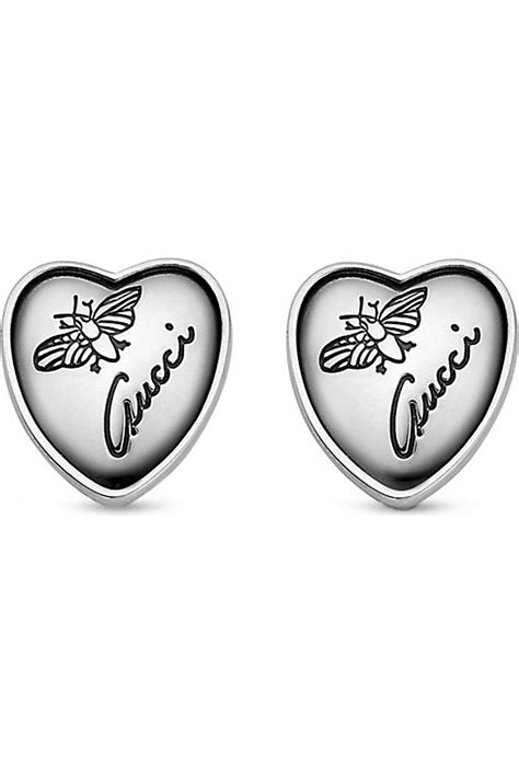 gucci heart earrings|gucci heart earrings selfridges.